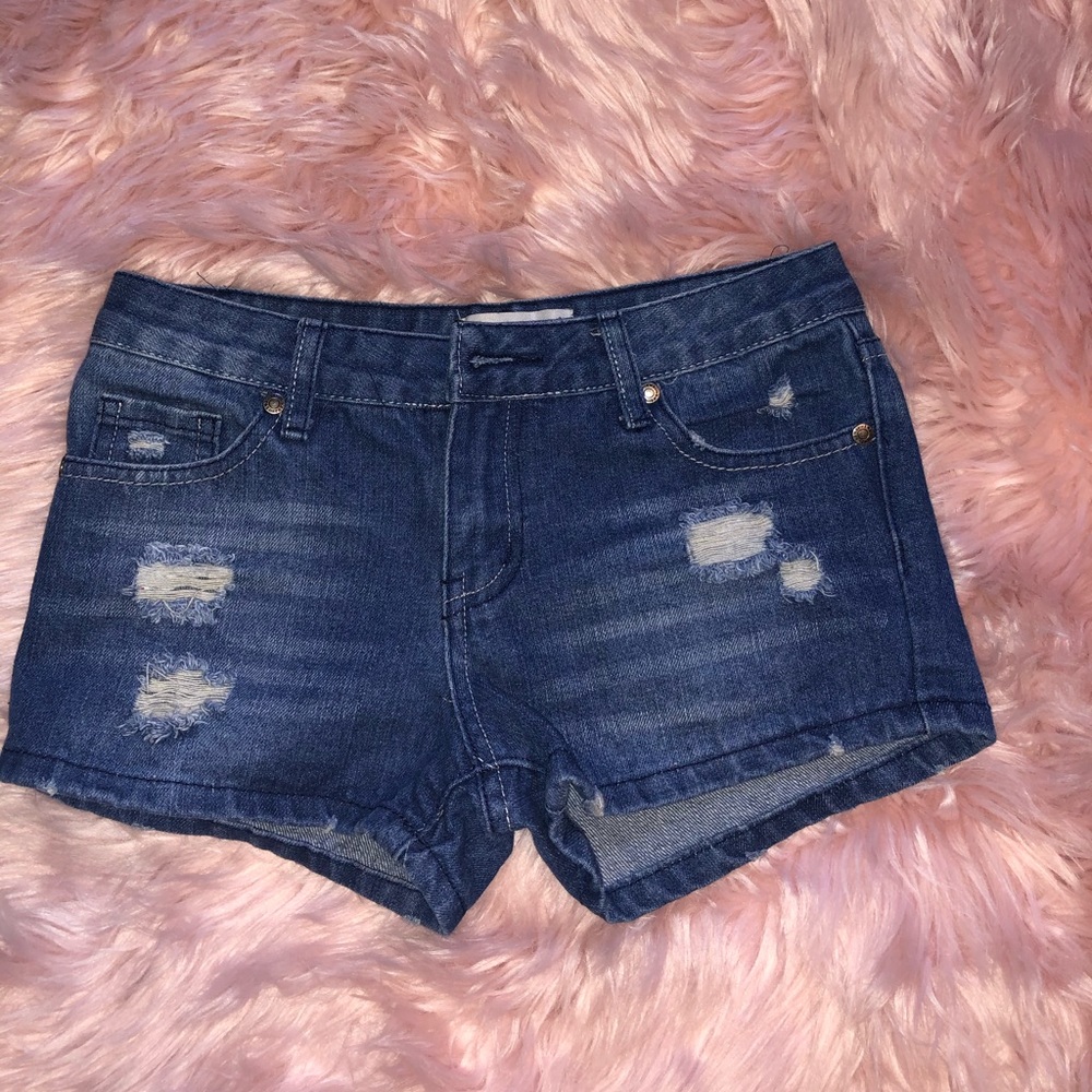 Blue jean shorts